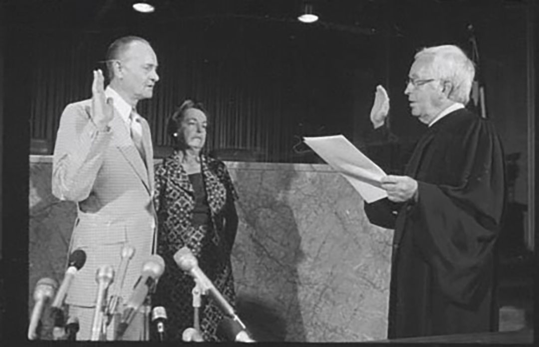 Garrett Morris swearing in as commissioner