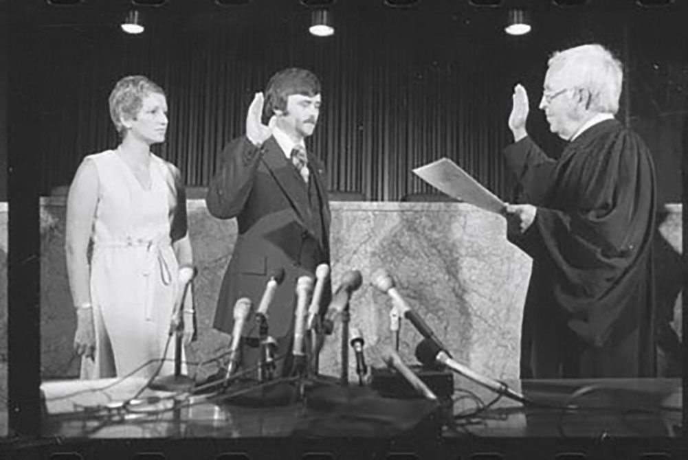 Alan Erwin swearing in as commissioner