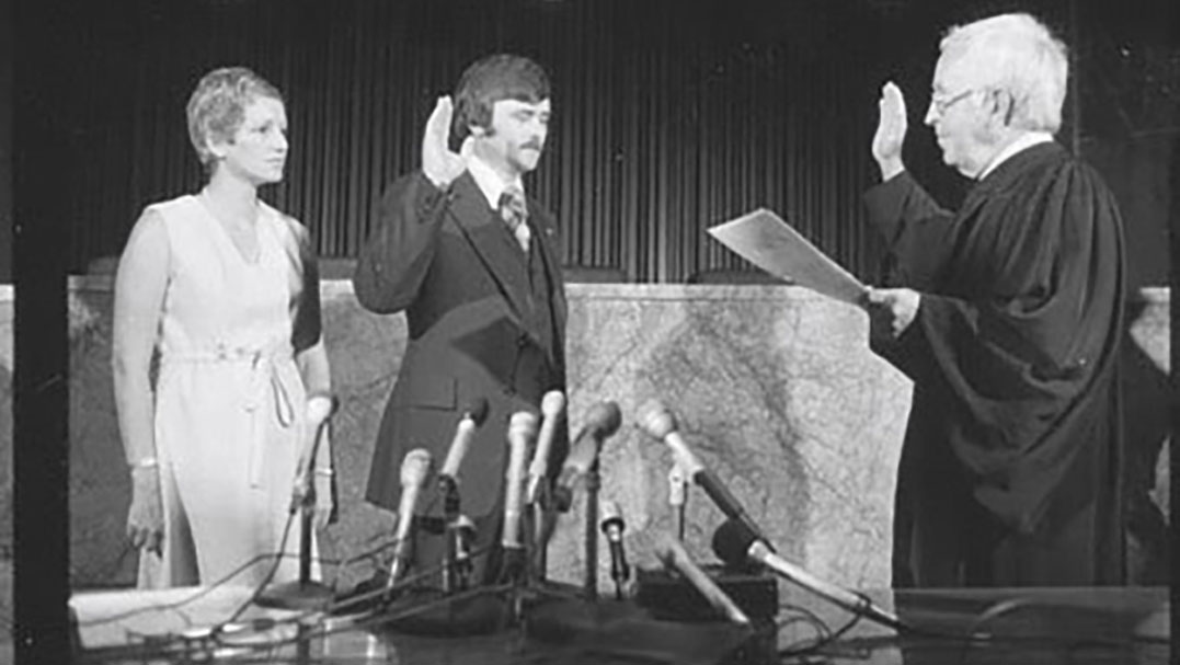 Alan Erwin swearing in as commissioner