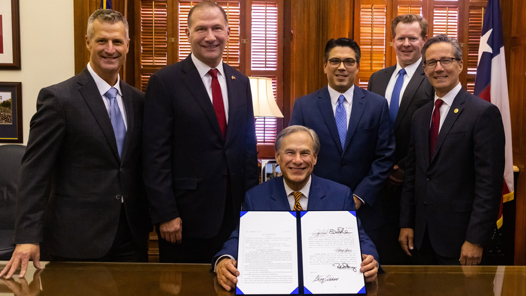 Gov. Abbott signs Senate Bill 3 passed by the 87th Texas Legislature following Winter Storm Uri. The legislation directs the PUCT to implement landmark grid reliability reforms to protect Texans.
