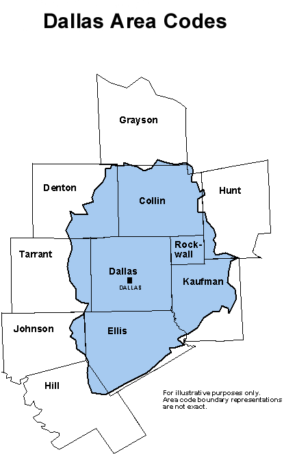 Dallas Area Code Map Verjaardag Vrouw 2020