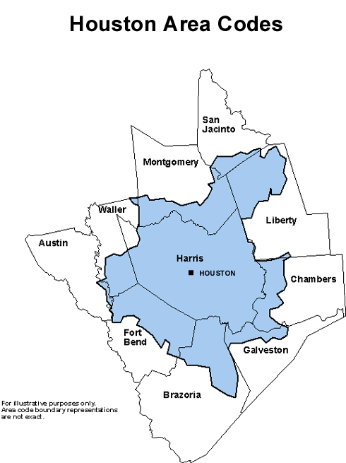 houston phone area code map Texas Area Codes 281 346 713 832 houston phone area code map